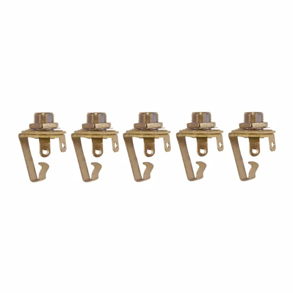 KNACK- Instrument Guitar Audio Phone Phono Jack Mono 1/4 Inch 5 Pack Open Circuit