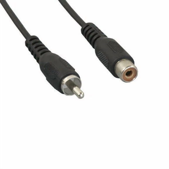 KNACK- Kntk 6 Ft Rca Video Extension Cable Black For Dvd Vcr Camcorder Tv Porjector