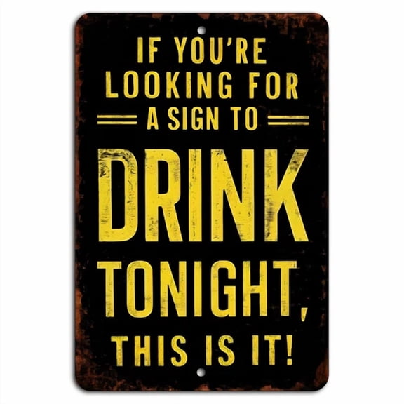 New Knack - Looking For A Sign To Drink Tonight? This Is It Funny Bar Sign