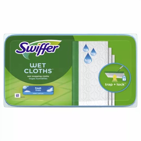 KNACK - Mop, Wet Pads Refill, Floor Cleaner, Cleaning Cloths, Fresh, 24Ct