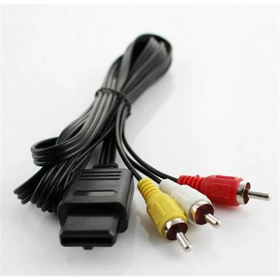KNACK- New Av Audio Video Cable For Nintendo N64 Gamecube Snes 6Ft - Usa Seller