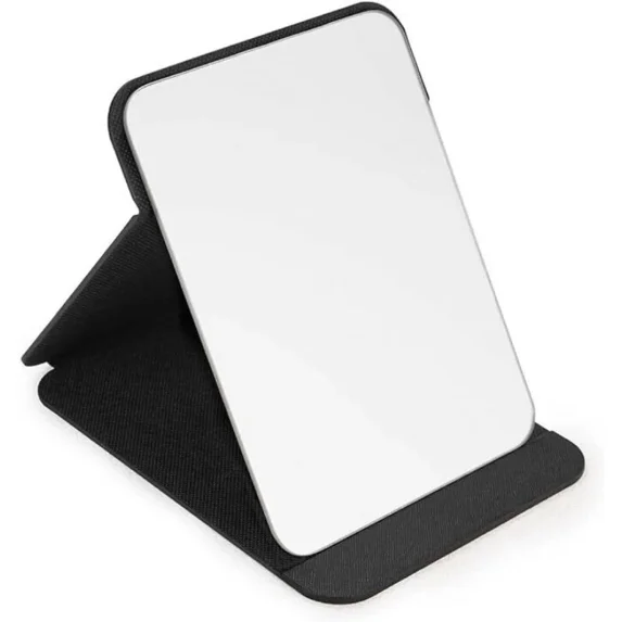 KNACK- Portable Folding Makeup Mirror 8X6 Inch Table Vanity Desk Travel Mirror Desktop