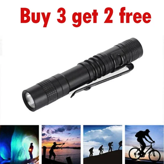 KNACK- Portable Tactical Flashlight Mini Super Bright Penlight Small Led Torch Light