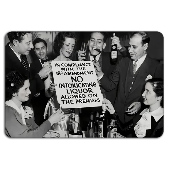 KNACK - Prohibition Party: 18Th Amendment Compliance Sign