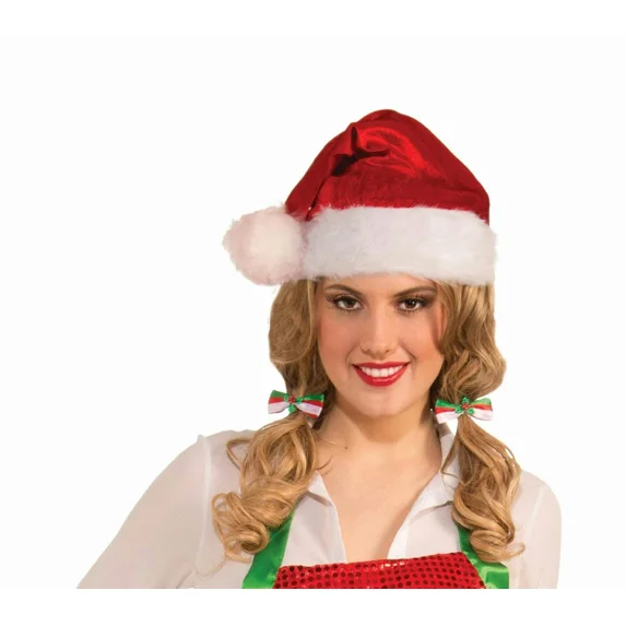 KNACK- Red Green White Christmas Bows Hair Clips