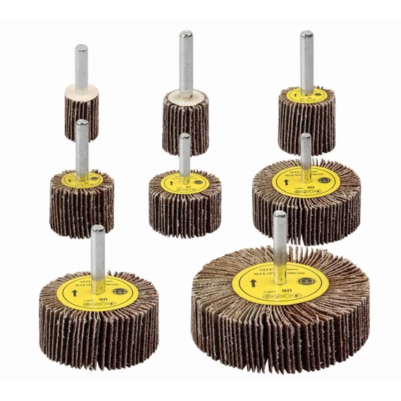 KNACK - Shitime 8 Pcs Flap Wheel Sander Set, 1/4" Shank 8Size Flapper Wheel, Shitime ...