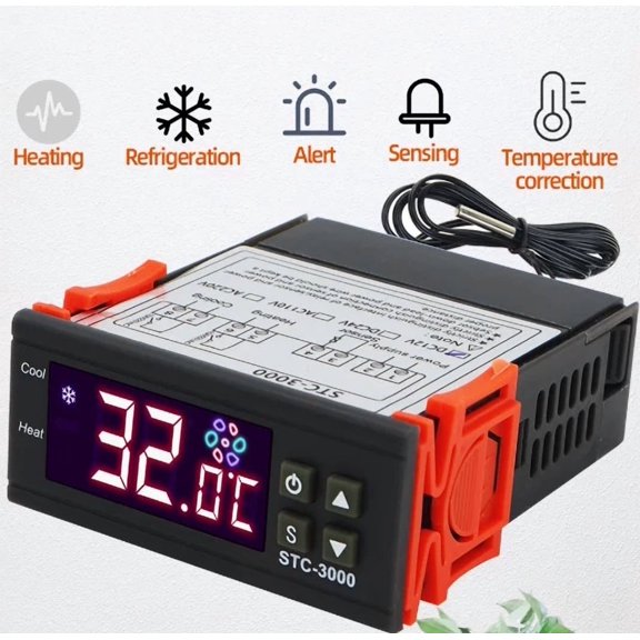 KNACK - Stc-3000 12V Digital Thermostat Temperature Controller Sensor Thermoregulator