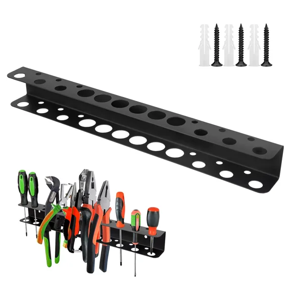 KNACK - Tool Rail Rack Holder Screwdriver Organizer Wall Mount Hanger Shelf For Garage