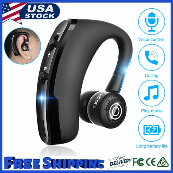 KNACK- V9 Wireless Bluetooth 5.2 Headset Single Sports Headphone Earphone Handsfree New