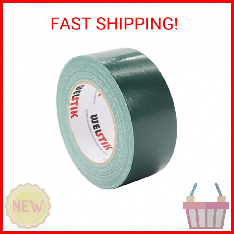 KNACK - Welstik Professional Grade Dark Green Duct Tape, Waterproof Duct Cloth Fabric,Du