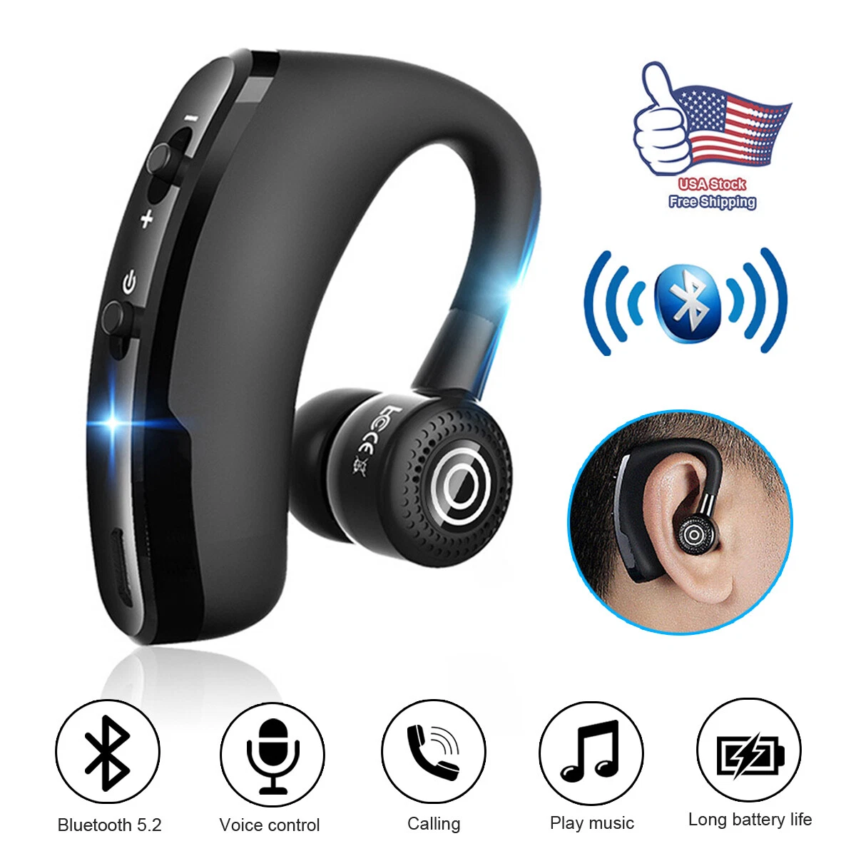 KNACK- Wireless Bluetooth 5.2 Earbuds With Voice Control, Dual Connect, Clear Sound New