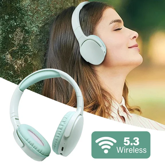 KNACK- Wireless Bluetooth Headphones Super Bass Foldable Stereo Earphones Mic Headsets