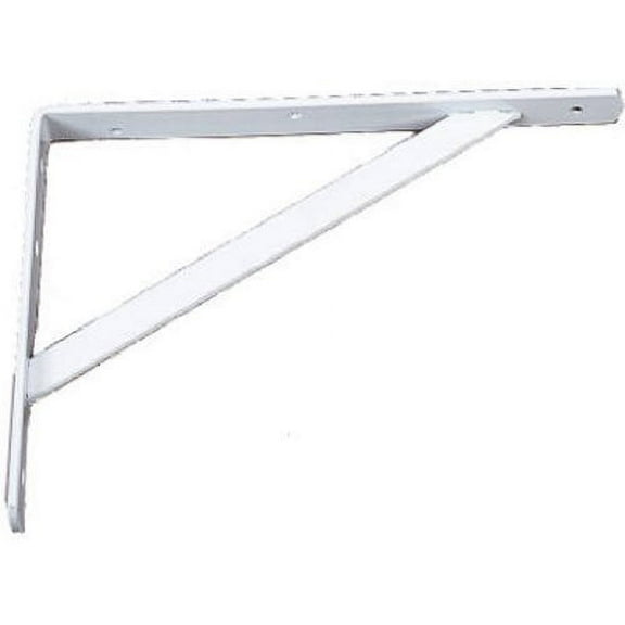 Knape & Vogt L Bracket 208 WH 550 - Heavy Duty Steel - 22 In.