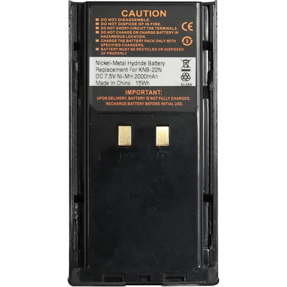 KNB-22N Ni-MH 2000mAh Battery Compatible with TK-190 TK-280 TK-290 TK-380 TK-390 TK-480 TK-481 TK-5400