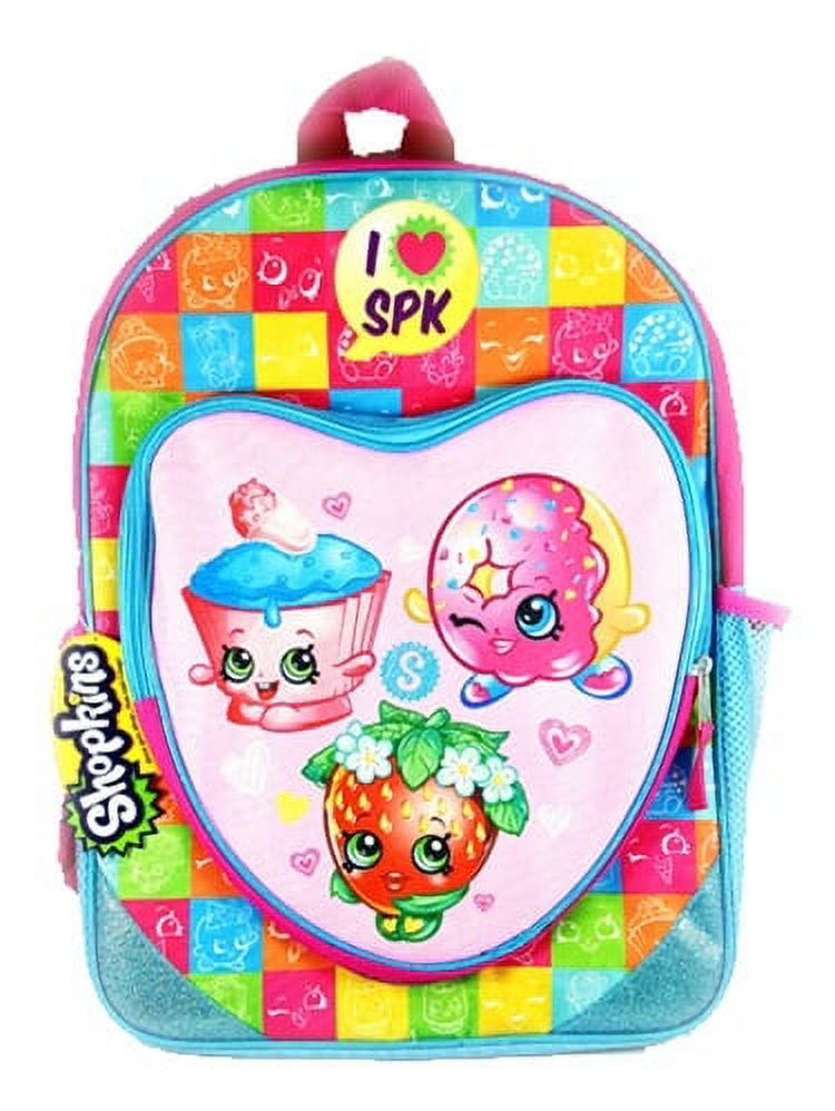 KNCF07ZA 16 inch with heart shaped zipper front pocket backpack
