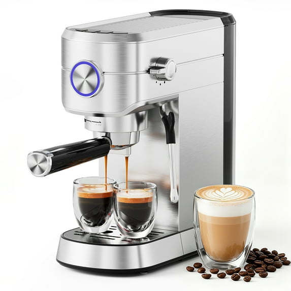 KNDKO 20 Bar Espresso Machine, Coffee Maker Machine with Milk Frother, Steam Wand, PID Control, 40oz Removable Water Tank