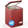 thumbnail image 1 of KNDKO 3.5 Cu.Ft Low temperature Chest Freezer with 2 Removable Baskets, Electronic Control, Super-Low Temperature 14℉ to -40℉, Red, 1 of 9