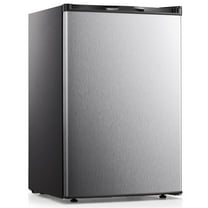 KNDKO 3.0Cu.ft Upright Freezer, Compact Freezer with Removable Shelves, Adjustable Thermostat for Home/Kitchen/Office, SILVER