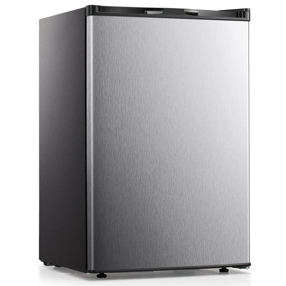 KNDKO 3.2Cu.ft Upright Freezer, Compact Freezer with Removable Shelves, Adjustable Thermostat for Home/Kitchen/Office, SILVER