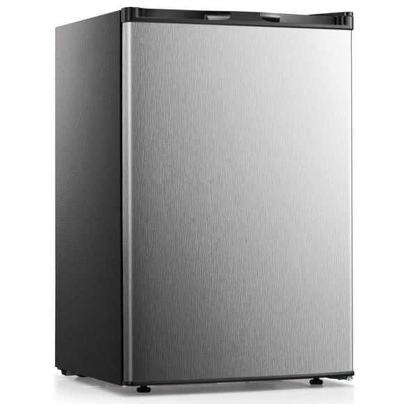 KNDKO 3.2Cu.ft Upright Freezer, Compact Freezer with Removable Shelves, Adjustable Thermostat for Home/Kitchen/Office, SILVER