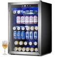 thumbnail image 1 of KNDKO 180 Can Beverage Refrigerator Cooler- 4.5Cu.Ft Glass Door Mini Fridge for Home, Office, Bar, 1 of 11