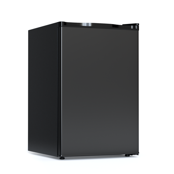 KNDKO 4.4 Cu.Ft Mini Fridge with Freezer, Apartment Refrigerator with Reversible Door, Adjustable Thermostat for Bedroom Dorm Office Kitchen, Black