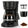 thumbnail image 1 of KNDKO 5-Cup Coffee Maker, 700W Quick-Heating Coffee Machine with 2-Hours Keep Warm & Timing Function, Glass Carafe(0.75L), 1 of 10