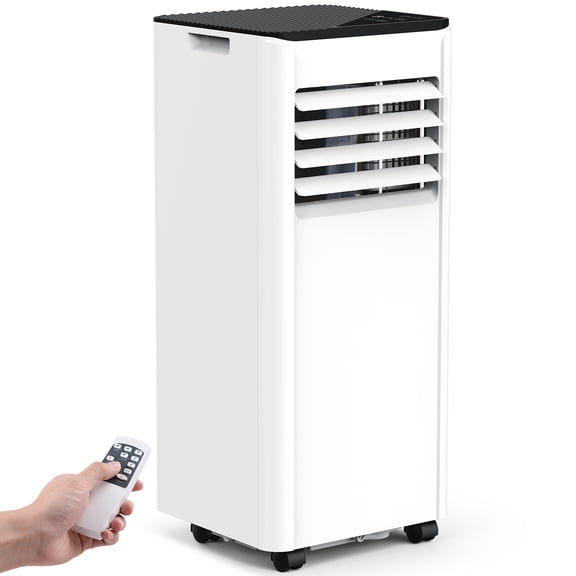 KNDKO Portable Air Conditioner 8000 ASHRAE BTU/5000 BTU DOE 115-Volt Vented Medium Room Portable AC Remote Included