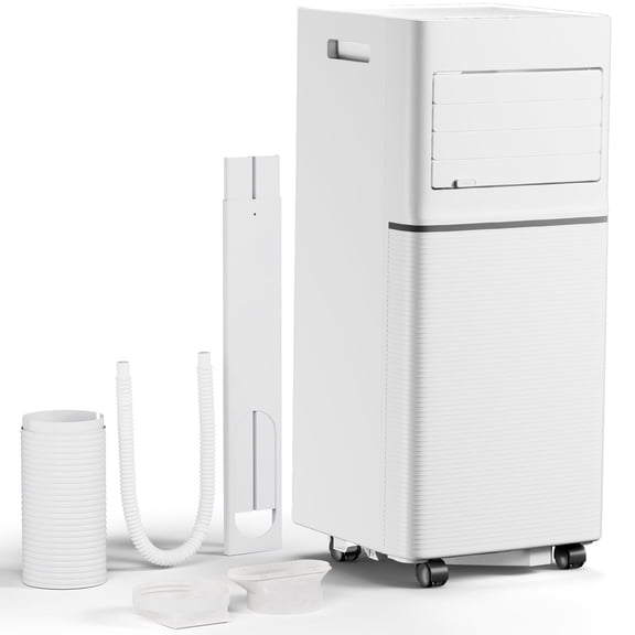 KNDKO Portable Air Conditioner 8000 ASHRAE BTU 4-in-1 Portable AC with Cool, Dehumidifier, Sleep Mode, Fan, Remote Control, for 350 Sq Ft