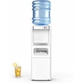 thumbnail image 1 of KNDKO Water Dispenser with Ice Maker,Top Loading Hot & Cold Water Cooler for 5 Gallon Bottles,33LBS/24H Bullet Ice Maker Output,Child Safety Lock,Ideal for Home,Office,Garage - White, 1 of 7