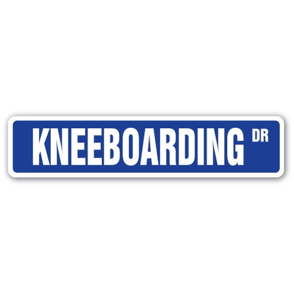 KNEEBOARDING Street Sign skiing skis watersports kneeboard boogie | Indoor/Outdoor | 24" Wide