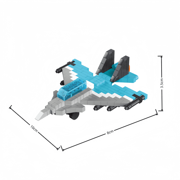 KNEW BUILT Airliner Helicopter Fighter Jet Micro Mini Building Block Toys-DIY Plane Model for Boys,Holiday Gifts,Educational Toy