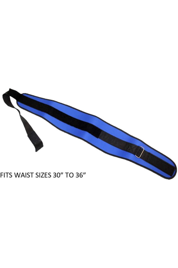 KNIGHT GUARD 6" (15.2 cm) Back Support Blue Belt | Ergonomic Design | Fits Waist 30" (76.2 cm) to 36" (91.4 cm) | Sturdy Webbed Strap | Ideal for Work & Gym
