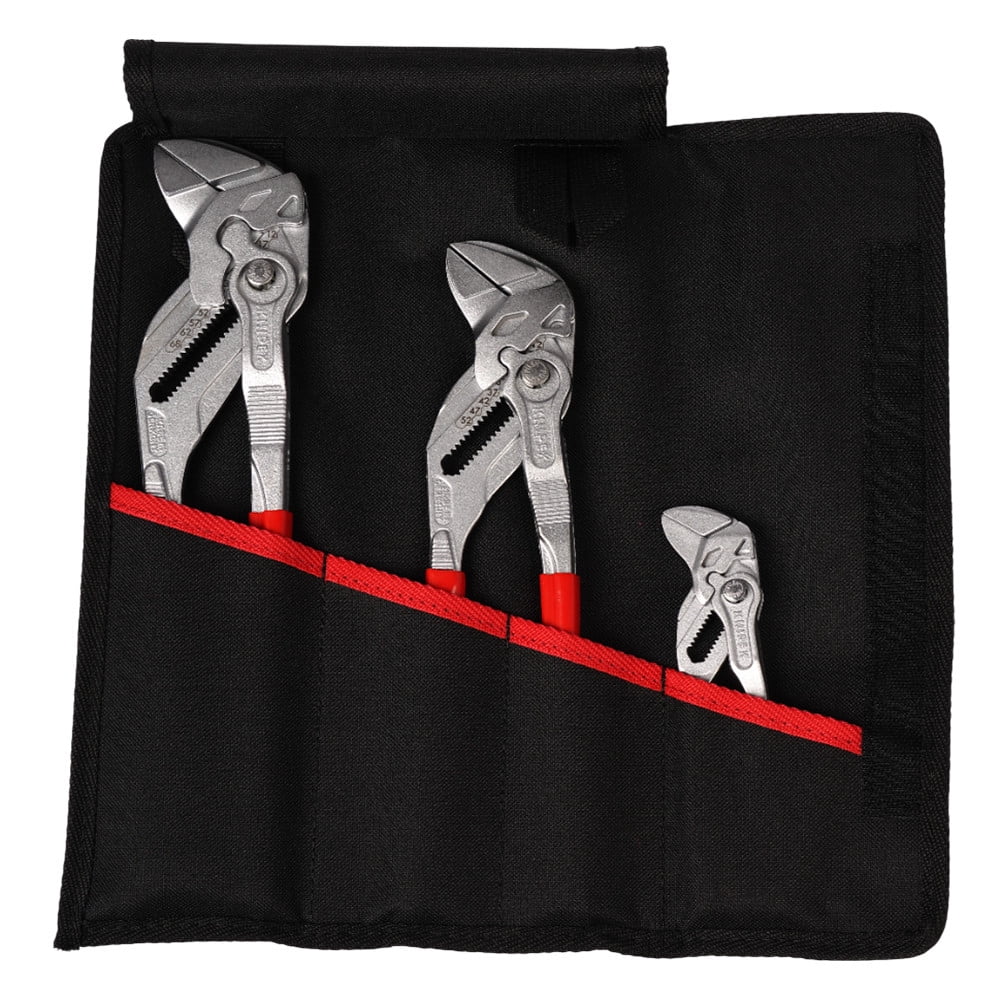 KNIPEX 00 19 55 S7 Set of Pliers Wrenches 3-Piece Chrome, 330mm Adjustable : KNIPEX