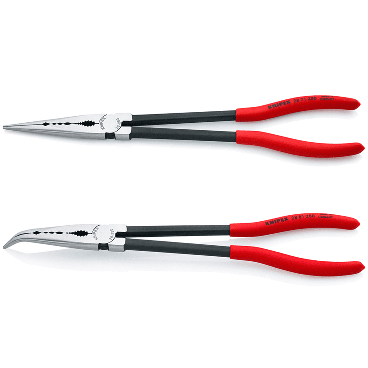KNIPEX 00 80 01 US Extra Long Needle Nose Pliers Set 11 Inch Straight 45