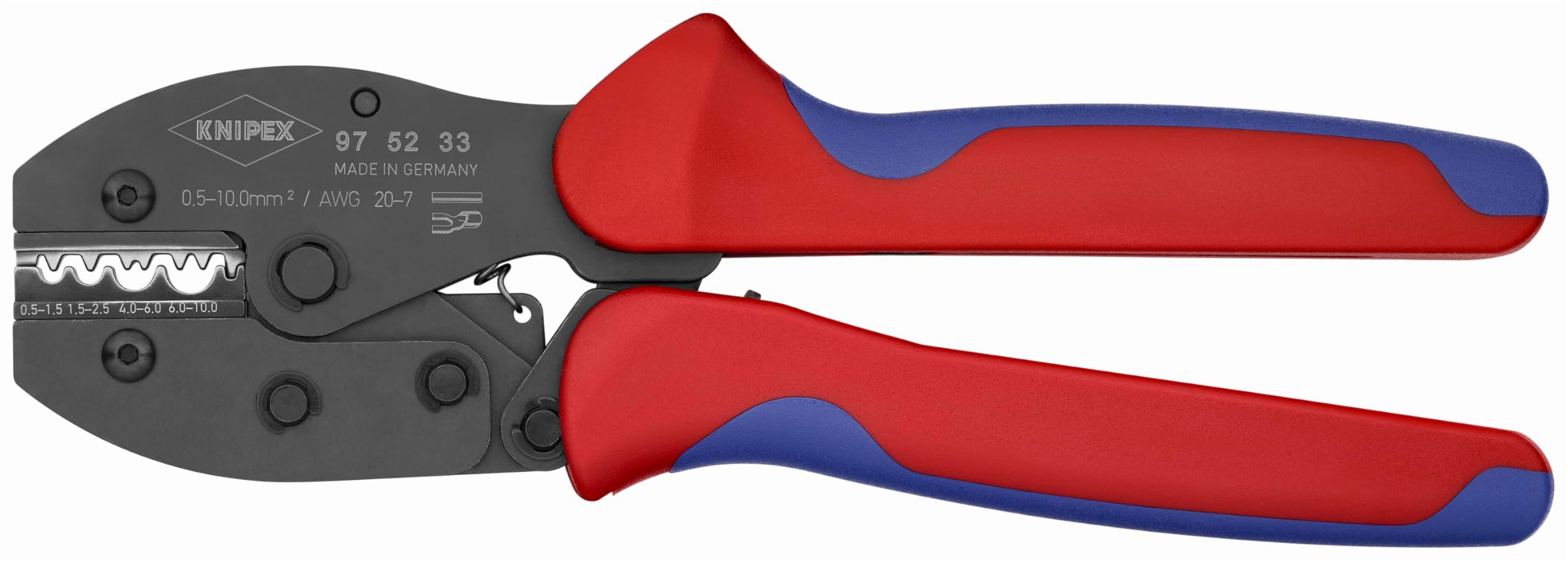 KNIPEX 20-7 AWG Knipex PreciForce Crimping Pliers, Plastic Grips - 975233 CA3