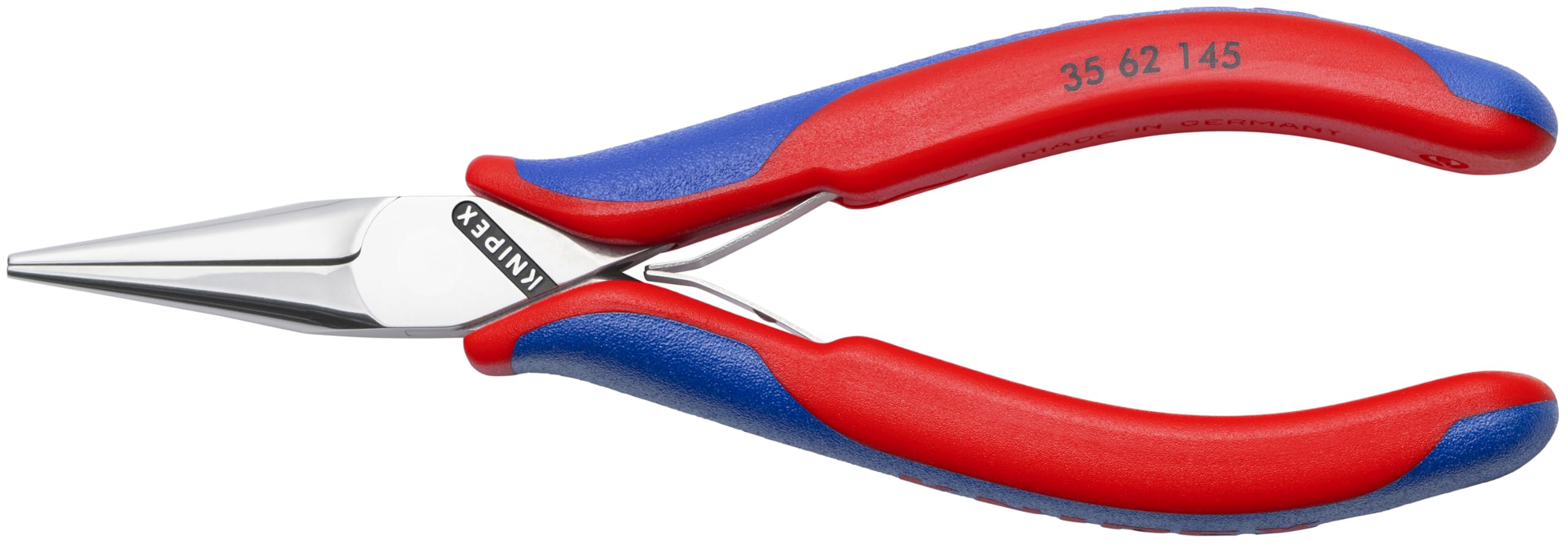 KNIPEX 5-3/4" Electronics Pliers w/Half-Round Jaw, Ergonomic Grip, 3562145 CA2