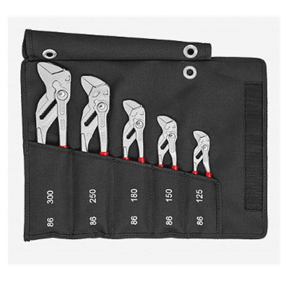 KNIPEX 5 Pc. Pliers Wrench Set in a Tool Roll