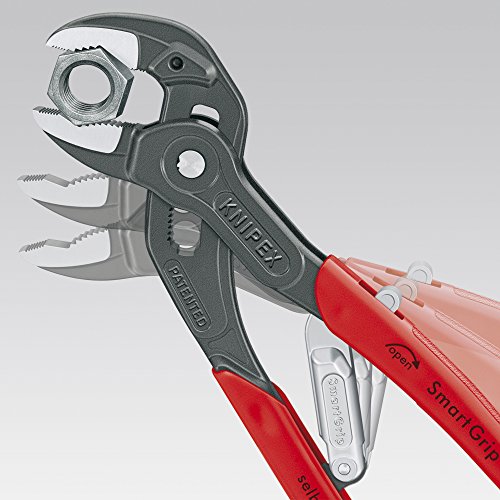 KNIPEX Auto Adjusting Water Pump Pliers,Red and Silver