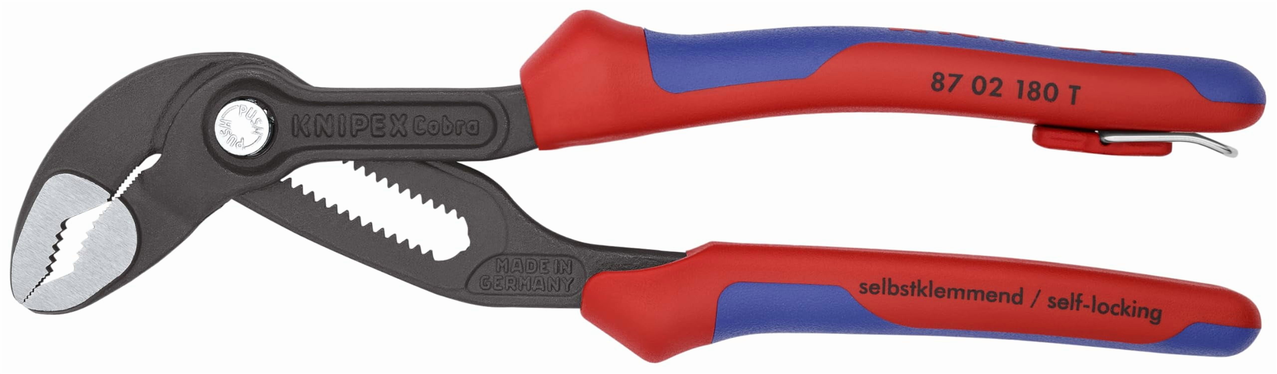 KNIPEX Cobra Water Pump Pliers-Tethered Att