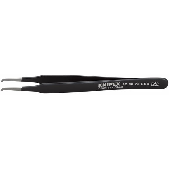 KNIPEX Stainless Steel Positioning Tweezers-ESD-SMD 102