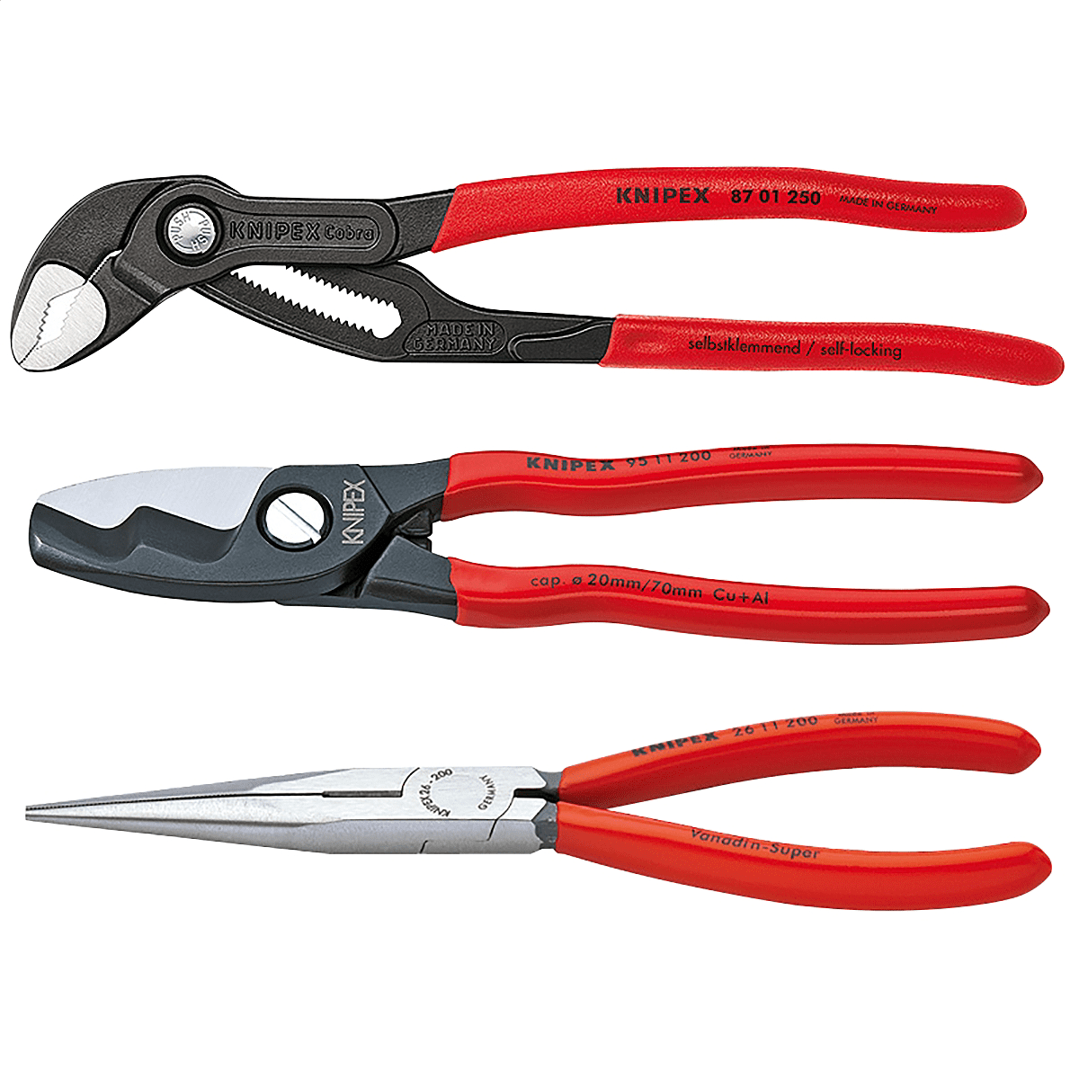 Knipex 9K008098US 3-Piece Automotive Pliers Set