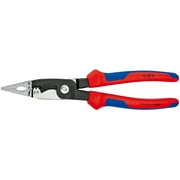 KNIPEX Tools 13 82 8, 6-In-1 Electrical Installation Pliers with Comfort Grip Handle