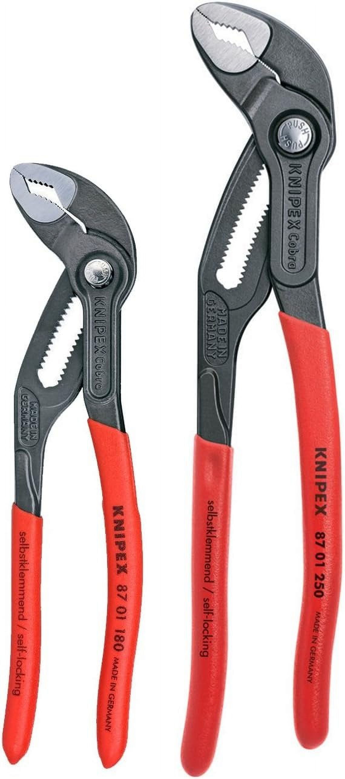 KNIPEX Tools 2 Piece Cobra Pliers Set 87 01 180 87 01 250