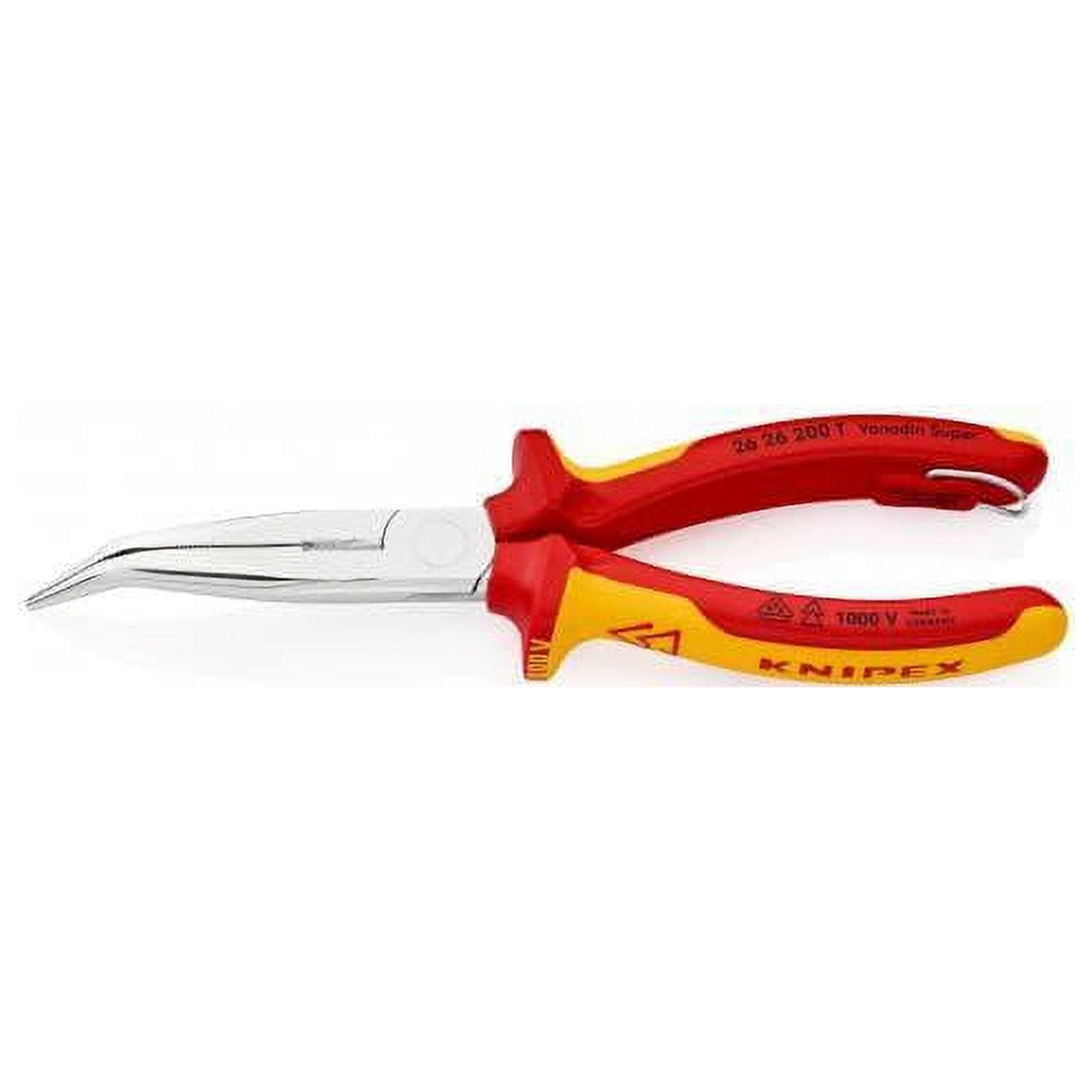KNIPEX Tools 26 26 200 T Long Nose 40? Angled Pliers 200 mm