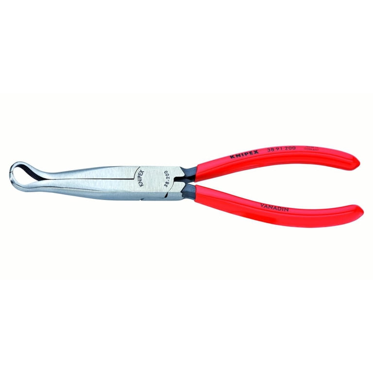 KNIPEX Tools 38 91 200, 8-Inch Long Ring Nose Mechanics Gripping