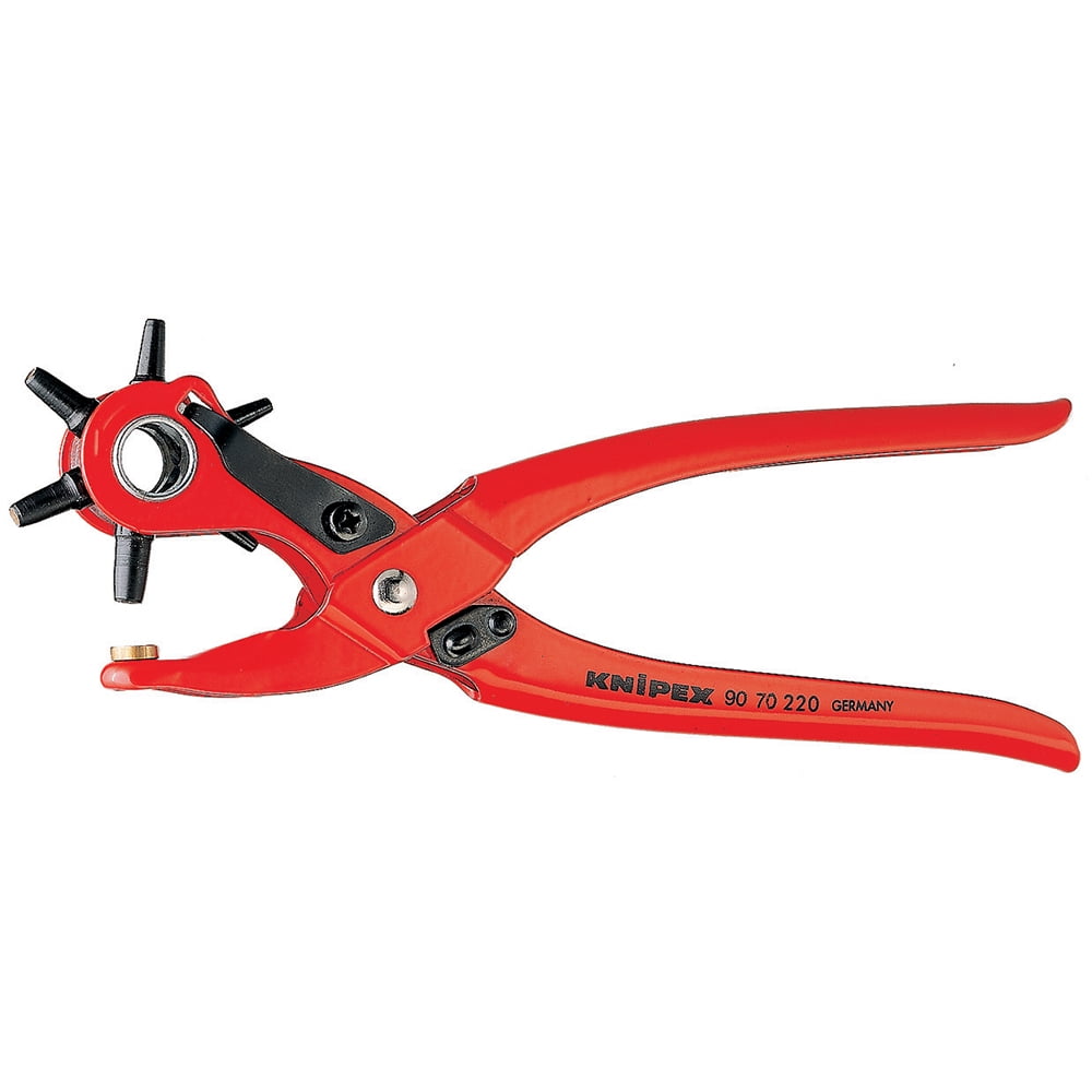 KNIPEX Tools 90 70 220 Revolving Hole Punch Pliers Tool