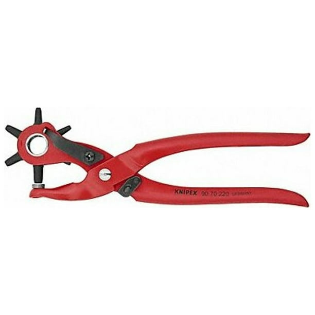 KNIPEX Tools 90 70 220 Revolving Hole Punch Pliers Tool