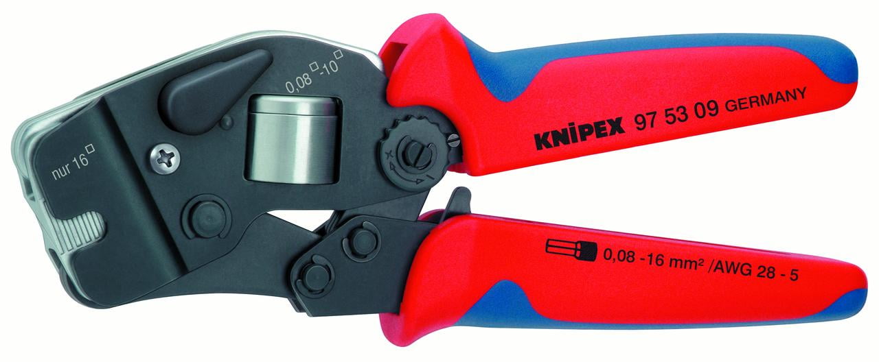 KNIPEX Tools 97 53 09 Self-Adjusting Crimping Pliers for End Sleeves