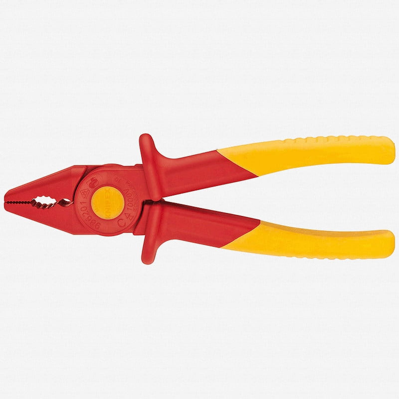 Compact Snipe Needle Nose Pliers with Orange PVC Handle, BAHCO